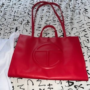 Red Large Telfar bag